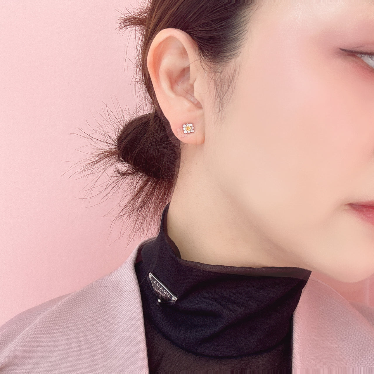 イエローダイヤ 0.16ct前後×2 PT ピアス 〜VIVID YELLOW|AYAKO SAKURAI(櫻井 彩子(サクライ アヤコ))公式通販サイト